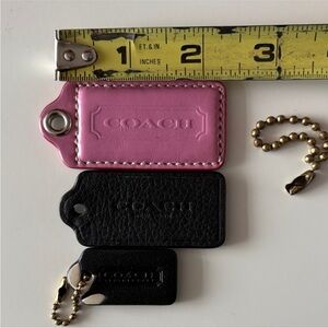 Bubblegum Pink Coach Large Hangtag Bag Charm